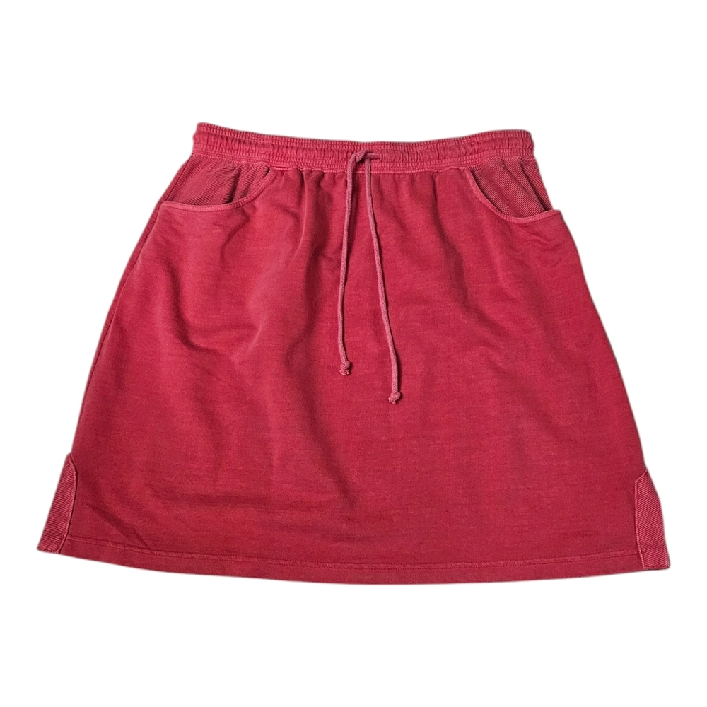 Women’s Casual Drawstring Skirt - Raspberry Pink